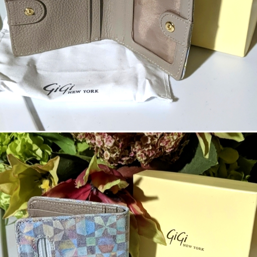 ISO ONLY Gigi Kaleidoscope Print Calfskin Wallet